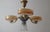 Danish Art Deco Chandelier with Alabaster-Look Glass Bowls For Sale - Image 9 of 18