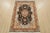 Farmhouse Fine Tabriz Rug 3’4” X 4’10” Black Wool/Silk Traditional Hand-Knotted Carpet For Sale - Image 3 of 12