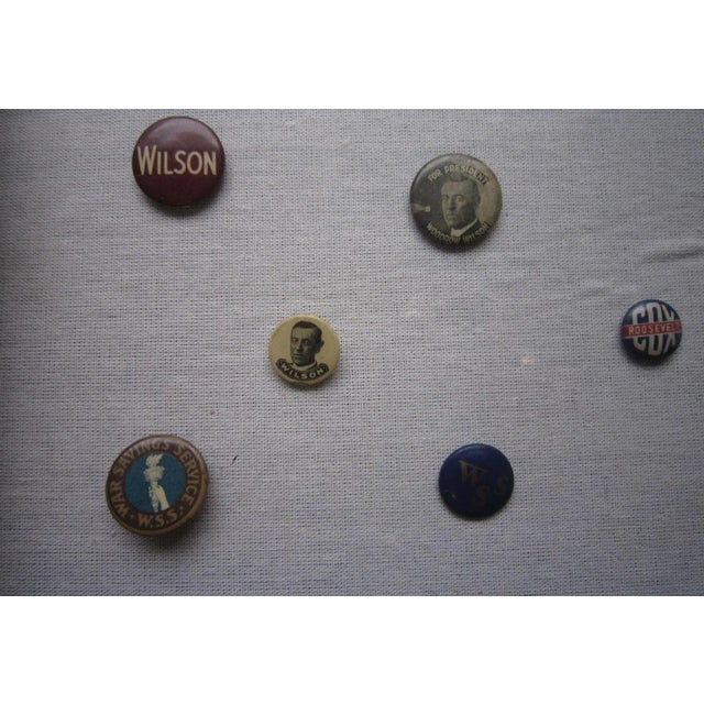 Framed Woodrow Wilson Campaign Buttons For Sale - Image 4 of 8