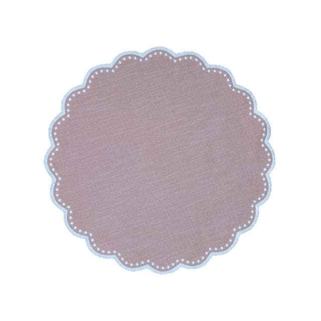 HMA Decor Dusty Pink Bluebell Placemats, Set of 4 Chairish