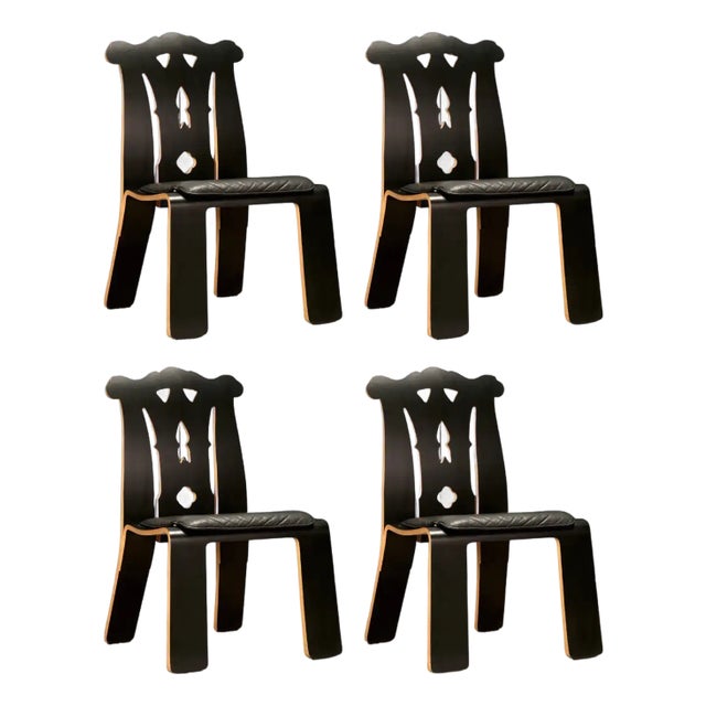 Robert Venturi Post-Modern 'Chippendale' Chairs for Knoll International, C. 1985 For Sale