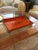 Orange Lacquered Hermes Inspired Bar Tray For Sale - Image 9 of 17