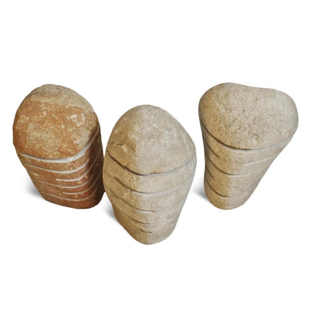 Early 21st Century Vintage River Rock Garden Lantern X-Large For Sale - Image 5 of 5