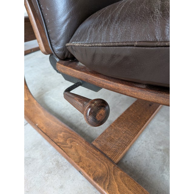 Set of Vintage Panther Lounge Chair with Ottoman, 1970s For Sale - Image 6 of 18