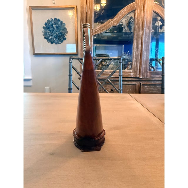 Vintage Wooden Miniature Harp For Sale - Image 10 of 10