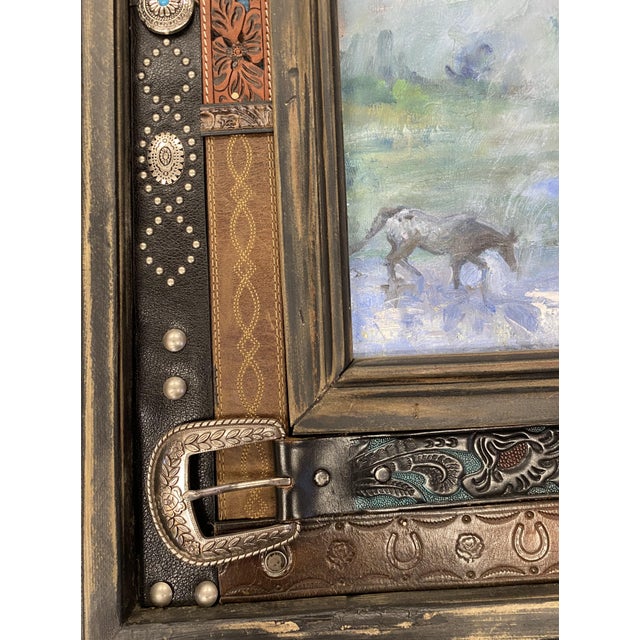 "Out of the Mist" ~ Lorie Batson Original Oil Painting. A Group of Horses at Dawn as the Mist Is Rising Off the Pond. For Sale - Image 6 of 17