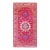 Nazmiyal Collection Vibrant Vintage Silk Pomegranate Khotan Rug For Sale