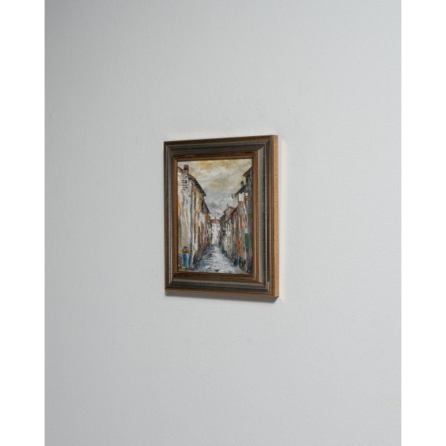 Mid 20th Century France Brown Canvas Painting For Sale - Image 10 of 15