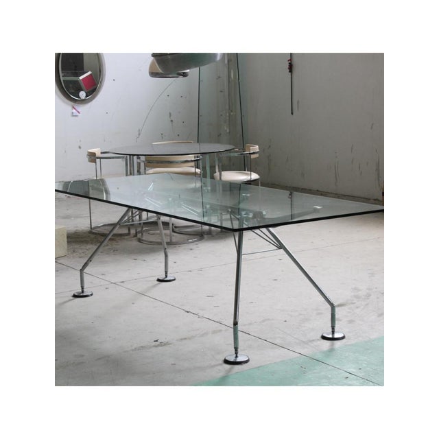 Crystal Nomos Table by Norman Foster for Tecno, Italy, 1989 For Sale - Image 12 of 18