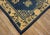 Early 19th Century Exceptional Navy Blue Color With Great Florid Design Antique Chinese Peking Rug For Sale - Image 5 of 14