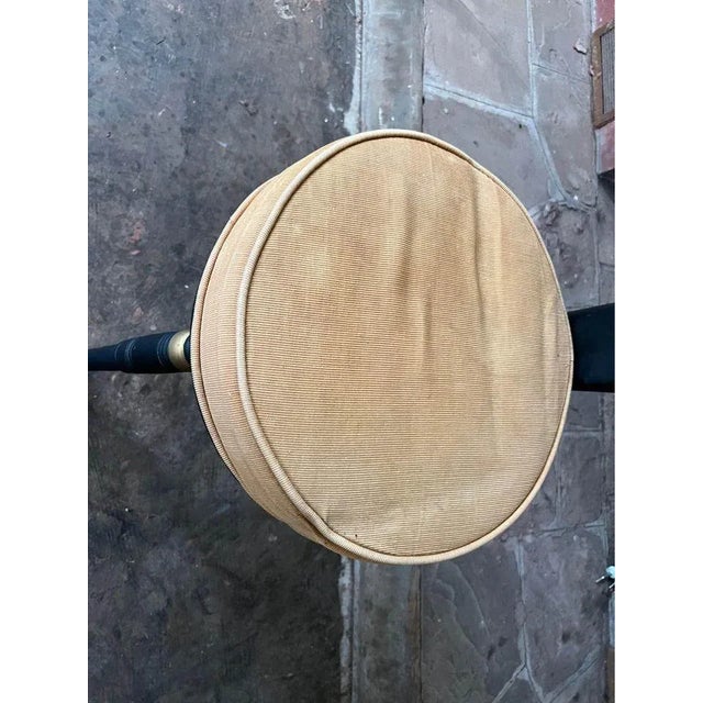 Mid 20th Century Vintage Mother of Pearl Inlaid 3 Leg High Back Chair For Sale - Image 4 of 10