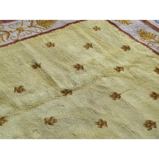 Textile Ancient French Savonnerie Rug, 1890s For Sale - Image 7 of 12