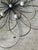 Black Contemporary Mid-Century Style Set of 3 Gold & Black Faux Pearl Wire Flower Wall Hangings For Sale - Image 8 of 10