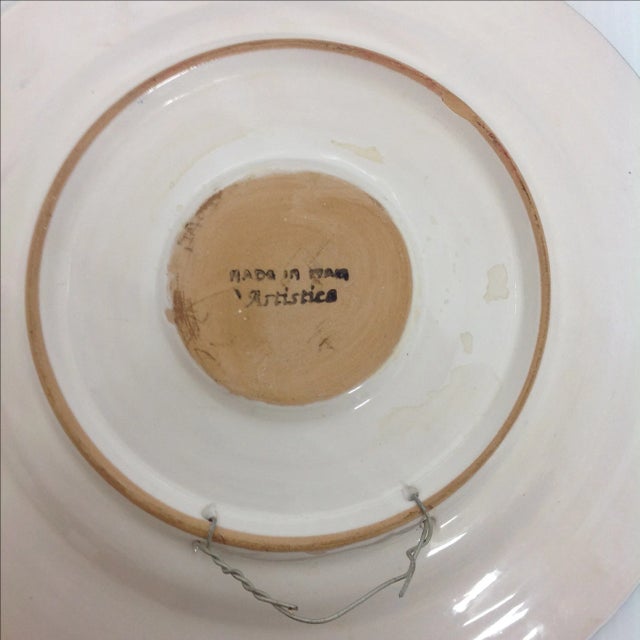 Artistica Italy Ceramic Display Chargers - A Pair For Sale - Image 4 of 4