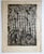 Mid 20th Century Mid 20th Century Black and White Abstract Block Print For Sale - Image 5 of 5