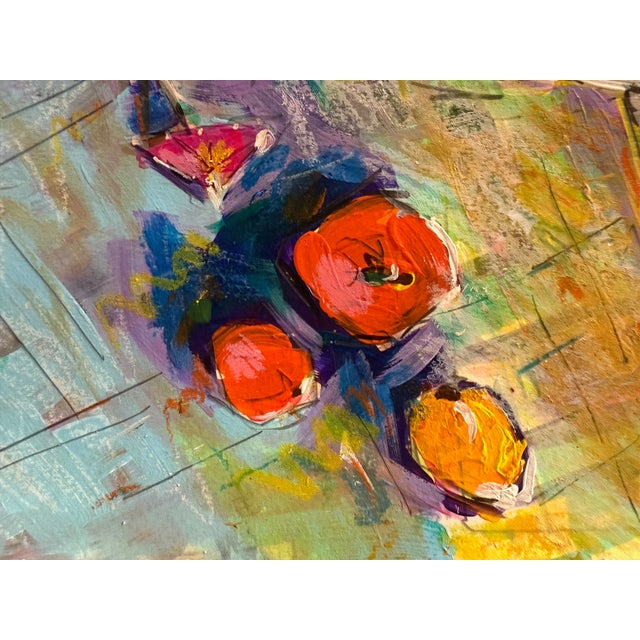 A view right from my kitchen table! Using layers and layers of water based paints, emulsion vinyl paint, pencils and...