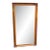 1950s-60s Full-Length Rectangular Gold-Frame Mirror For Sale