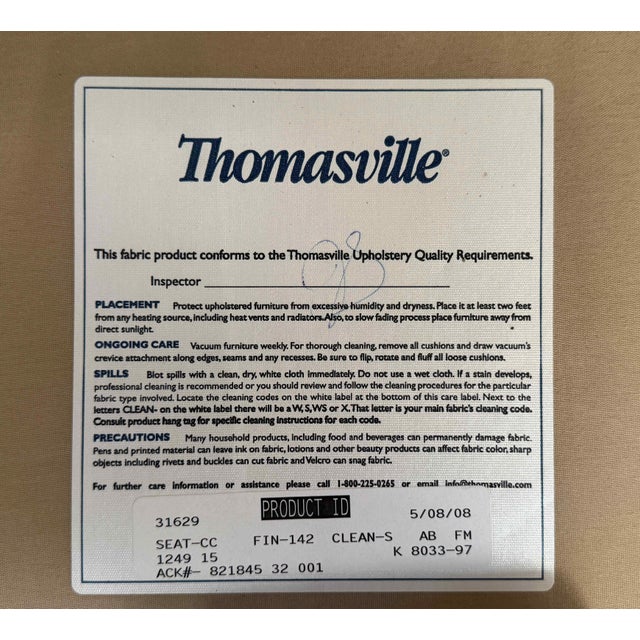 Thomasville Exposed Wood Art Deco Lounge Chairs, a Pair For Sale - Image 18 of 18