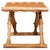 1960s Danish Modern Gold Hill Guldhøj Folding Stool in Oak and Cognac Leather by Poul Hundevad, 1960s For Sale - Image 5 of 9