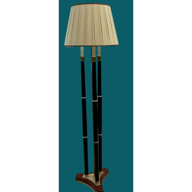 Wood Bouillotte Floor Lamp For Sale - Image 7 of 8
