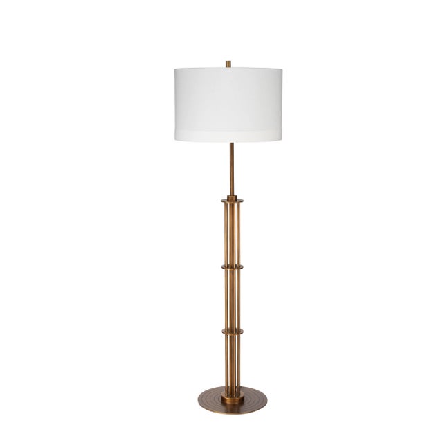 2020s Marcus Floor Lamp in Antique Brass For Sale - Image 5 of 5