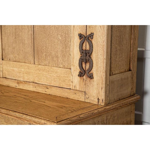 Large 19th Century English Bleached Oak Dresser For Sale - Image 14 of 18