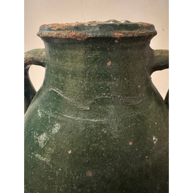 Early 20th Century Vintage Green Vessel For Sale - Image 5 of 10