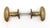 Vintage concentric oval bronze door knobs. The manufacturer and date of creation is unknown. Priced per pair of knobs with...