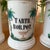 Set of 4 Antique Porcelain Apothecary Jars With Hand Painted Palm Tree and Serpent Decoration For Sale - Image 10 of 12