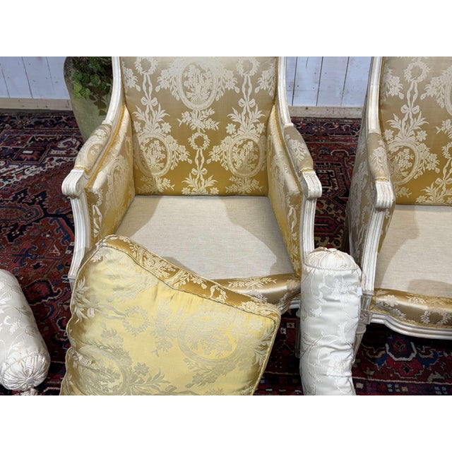 Wood Louis XVI Style Chairs, 1960s, Set of 2 For Sale - Image 7 of 18