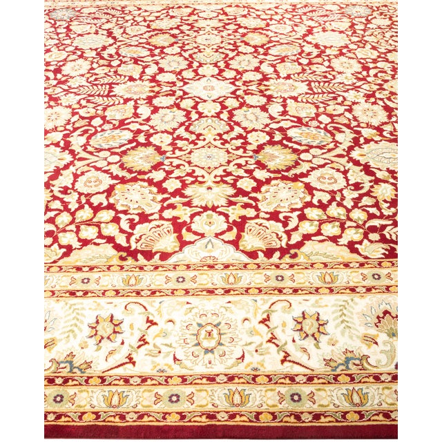 Solo Rugs Mogul, One-of-a-Kind Hand-Knotted Area Rug - Red, 9' 1" x 12' 5" For Sale - Image 4 of 8