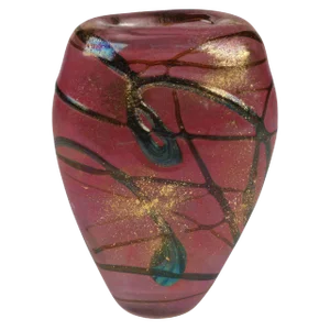 Signed Luzoro Art Glass Vase by Michele Luzoro, France