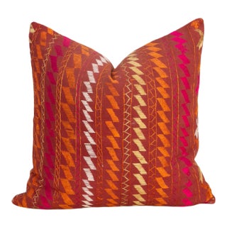 Diya Antique Indian Folk Pillow For Sale