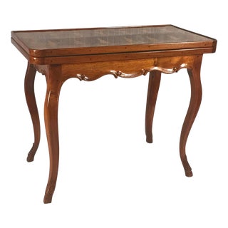 18th Century Italian Marquetry Backgammon Game Table For Sale