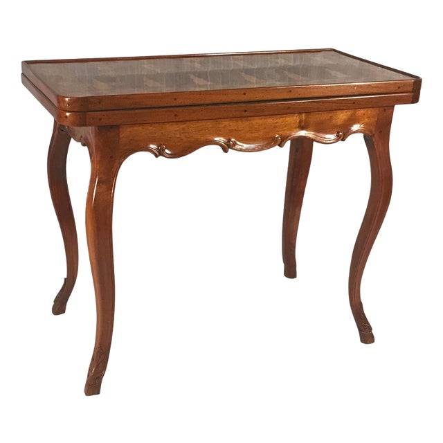 18th Century Italian Marquetry Backgammon Game Table For Sale