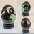 Vintage Chinese Cloisonné Enamel Floral Eggs W/Black Stands Set of 4 For Sale - Image 4 of 14