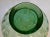 Vintage Art Deco Green Glass Ribbed Vase For Sale - Image 9 of 11