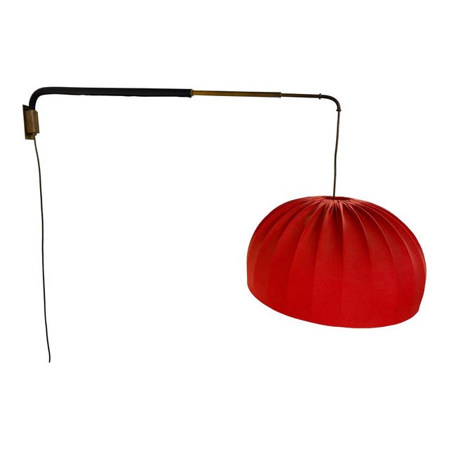 Italian Telescopic Wall Light in Brass and Leather, 1950s For Sale - Image 13 of 16