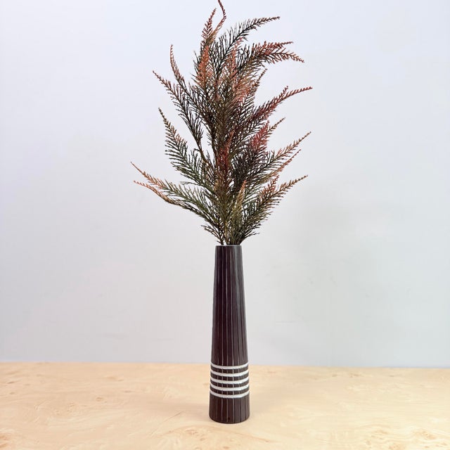 1960s Mid-Century Upsala-Ekeby Sweden Stoneware Bud Vase, Marked For Sale - Image 5 of 5