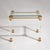 Metal Coffee Tables in Acrylic Glass and Brass, Italy, Late 20th Century, Set of 2 For Sale - Image 7 of 12