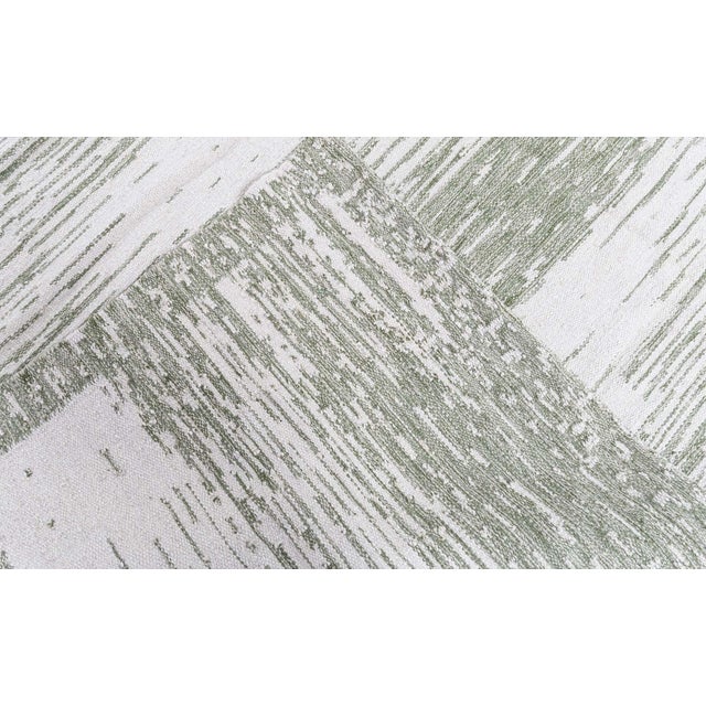 Textile Modern Scandinavian-Style Wool Rug "Forel" Design in Green by Doris Leslie Blau For Sale - Image 7 of 7