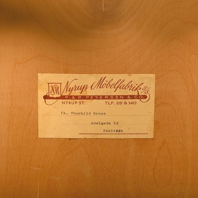 Razorblade Dining Chairs in Lambswool and Oak by Henning Kjærnulf, 1960s, Set of 6 For Sale - Image 17 of 18