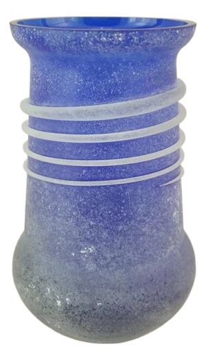 Vintage Italian Vase in Light Blue Opaline Glass, 1970s