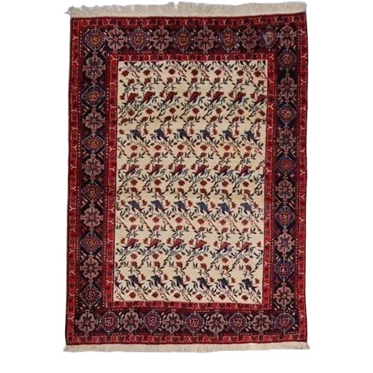 1970's Tree of Life Design Afshar Rug, 4'3" X 5'10" For Sale