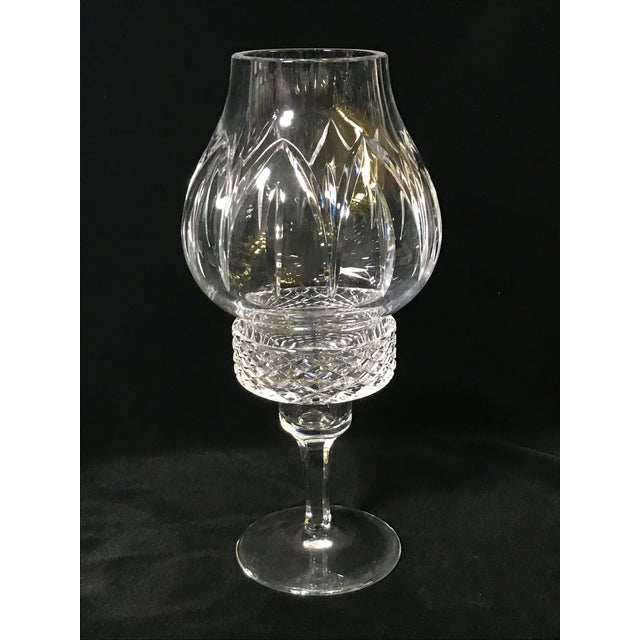 Cut Glass Hurricane Candle Holders a Pair Chairish