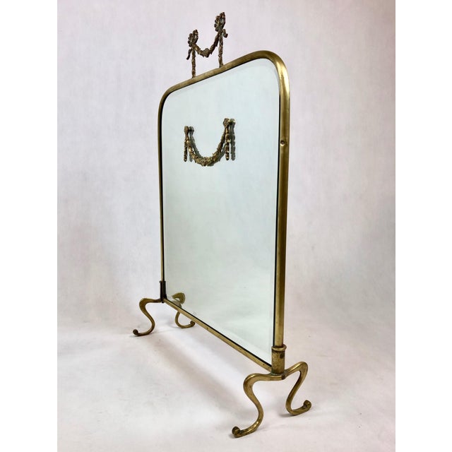 Louis XVI Style Table Mirror in Brass For Sale - Image 12 of 17