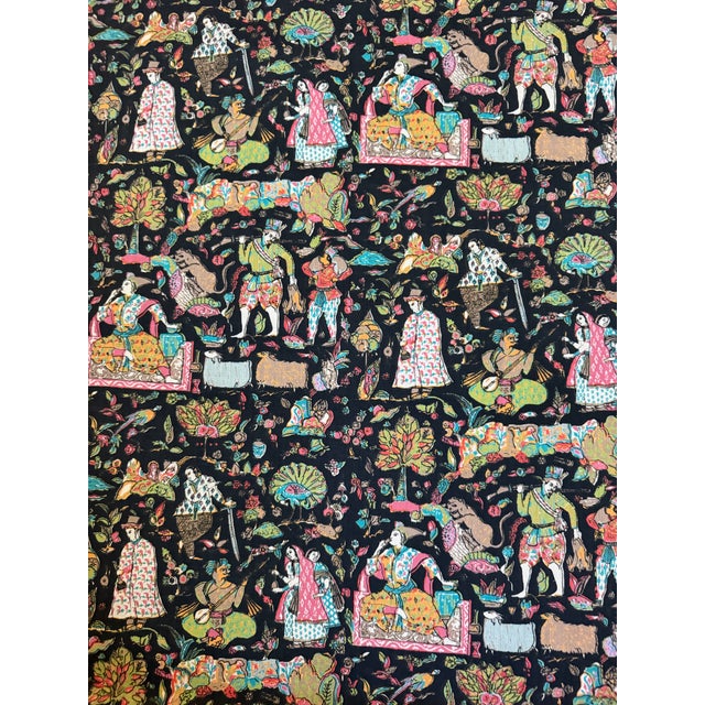 Manuel Canovas Fabric 2 1/2 yards in Color paon 'Kalinda Fabric' by Manuel Canovas features a classic print of Indian...