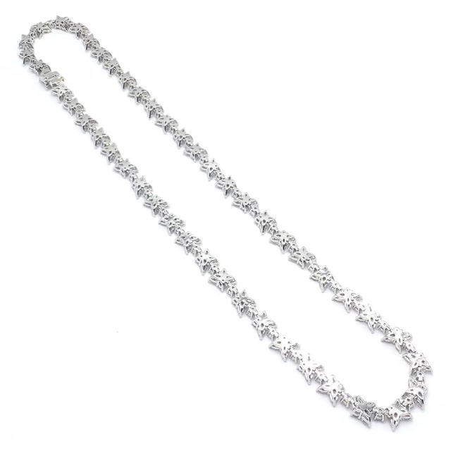 Tiffany and Co. Tiffany & Co. Victoria Diamond Mixed Cluster Platinum Necklace For Sale - Image 4 of 12