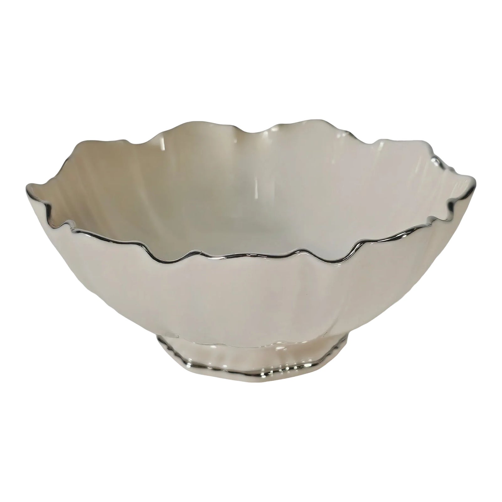 Lenox Symphony Bone China Footed Bon Bon Bowl With Platinum Trim Usa 6 ...