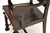 Antique Portuguese Embossed Leather and Walnut Dining Chairs, 1880, Set of 6 For Sale - Image 9 of 11